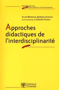 Approches didactiques de l'interdisciplinarité