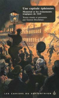 Les cahiers du Septentrion. Vol. 13. Une capitale éphémère