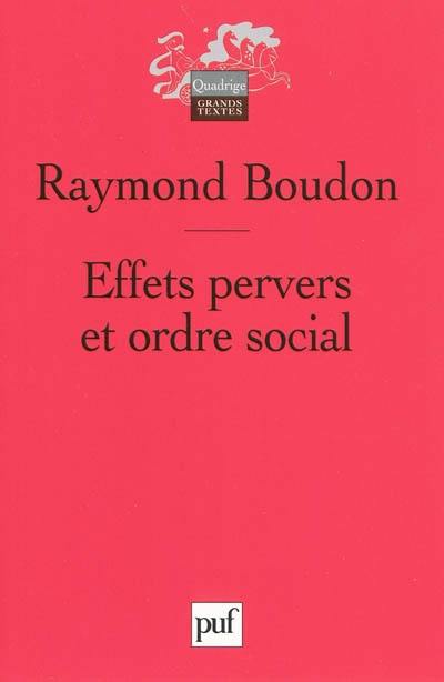 Effets pervers et ordre social