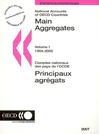 Comptes nationaux des pays de l'OCDE. Vol. 1. Main agregates : 1994-2005. Principaux agrégats : 1994-2005. National accounts of OECD countries. Vol. 1. Main agregates : 1994-2005. Principaux agrégats : 1994-2005