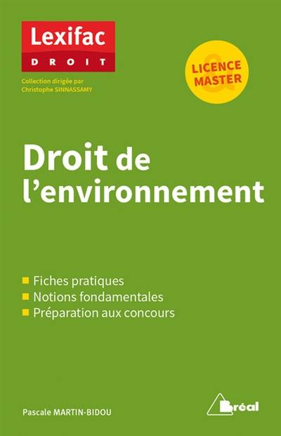 Droit de l'environnement : licence & master