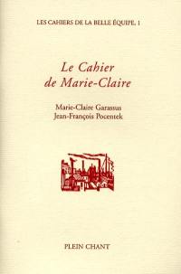 Le cahier de Marie-Claire