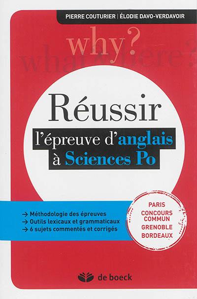 Réussir l'épreuve d'anglais à Sciences Po