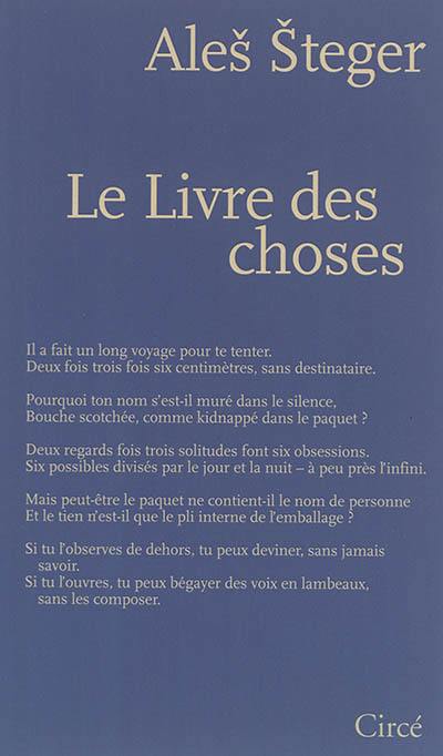 Le livre des choses