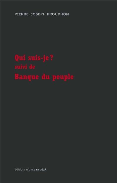 Qui suis-je ?. Banque du peuple