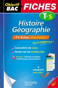 Histoire géographie : terminale S : 71 fiches détachables