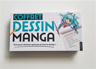 Dessin manga : coffret : tout pour dessiner partout et tout le temps !