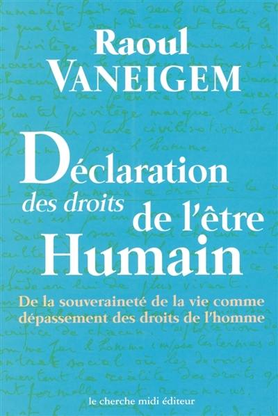 Déclaration des droits de l'être humain