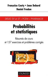 Probabilités et statistiques : rappels de cours et exercices