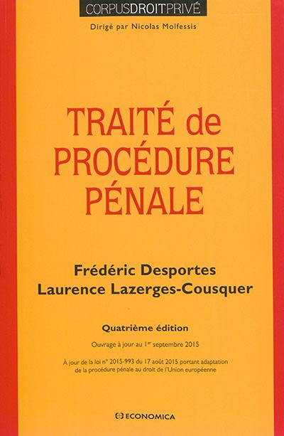 Traité de procédure pénale