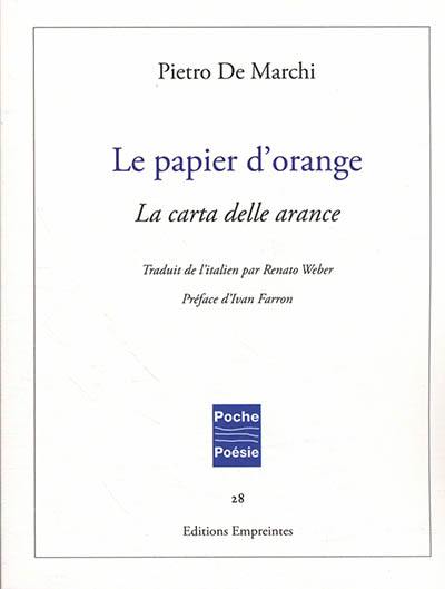 Le papier d'orange. La carta delle arance