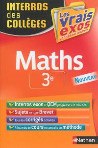 Maths 3e : les vrais exos donnés par les profs