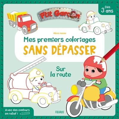 Sur la route : mes premiers coloriages sans dépasser