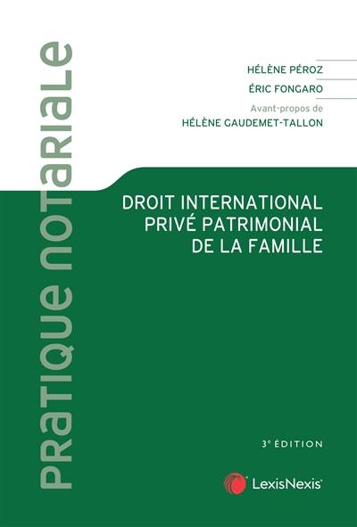 Droit international privé patrimonial de la famille