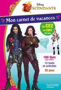 Descendants : mon carnet de vacances, du CE2 au CM1, 8-9 ans