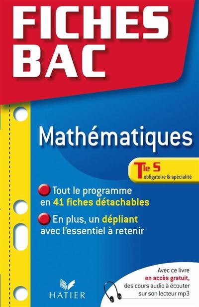 Mathématiques, Tle S, obligatoire et spécialité