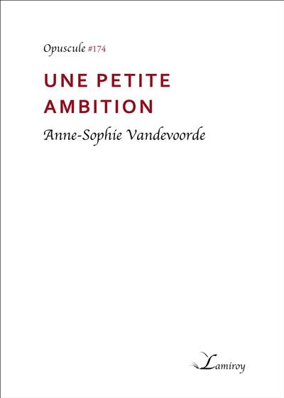 Une petite ambition