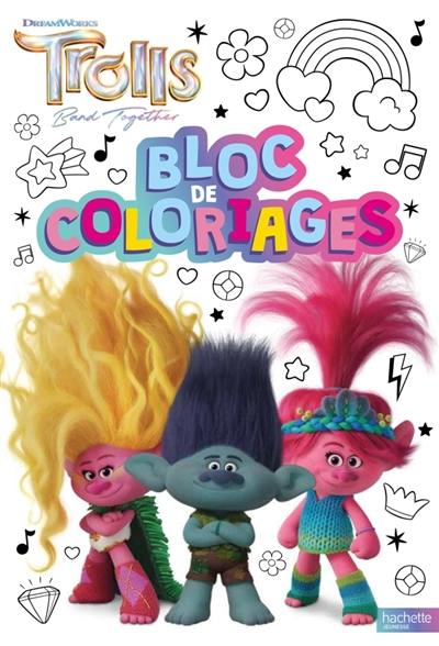 Les Trolls : Bloc de coloriages