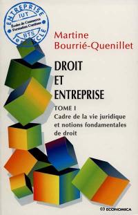 Droit et entreprise. Vol. 1. Cadre de la vie juridique et notions fondamentales de droit