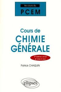 Cours de chimie générale