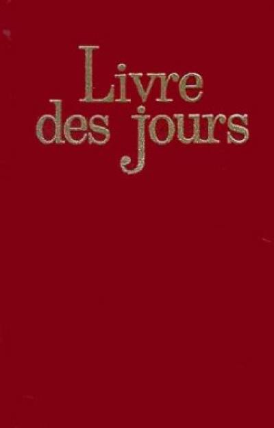 Livre des jours : office romain des lectures