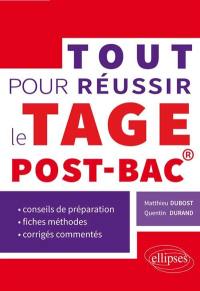 Tout pour réussir le Tage post bac