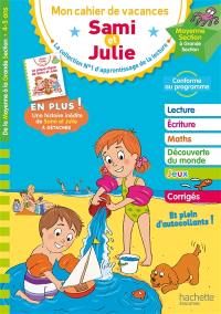 Mon cahier de vacances Sami et Julie : moyenne section à grande section, 4-5 ans : conforme au programme