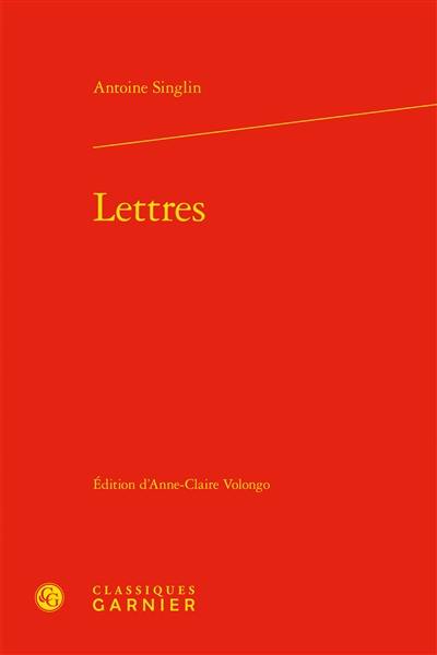 Lettres d'Antoine Singlin