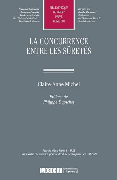 La concurrence entre les sûretés