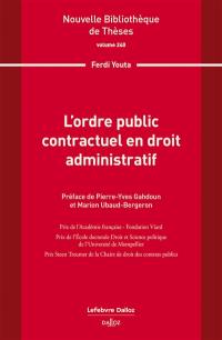 L'ordre public contractuel en droit administratif