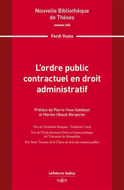 L'ordre public contractuel en droit administratif