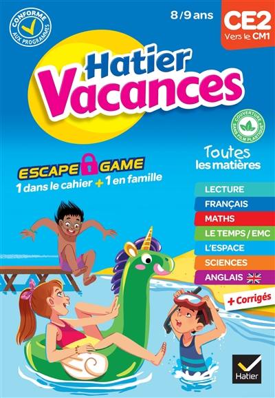 Hatier vacances, CE2 vers le CM1, 8-9 ans : conforme aux programmes