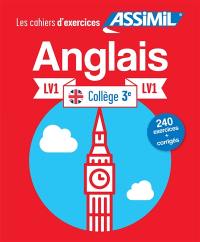 Anglais, collège 3e, LV1