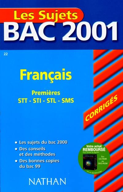 Français premières STT, STI, STL, SMS