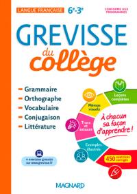 Grevisse du collège : langue française, 6e-3e