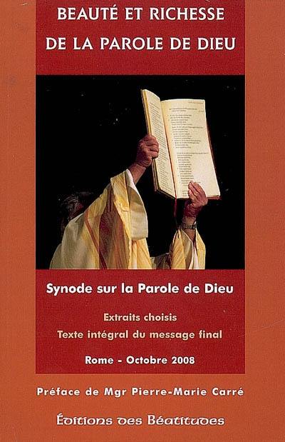 Beauté et richesse de la parole de Dieu