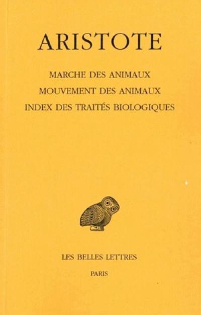 Marche des animaux. Mouvements des animaux. Index des traités biologiques