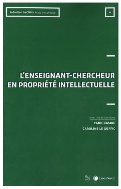 L'enseignant-chercheur en propriété intellectuelle