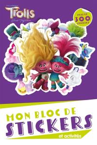 Les Trolls : Bloc de stickers et activités