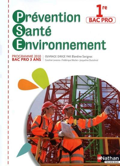 Prévention, santé, environnement, 1re bac pro : programme 2010, bac pro 3 ans