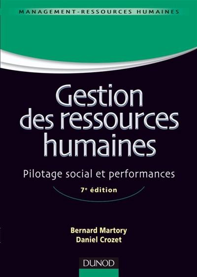 Gestion des ressources humaines : pilotage social et performances