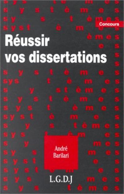 Réussir vos dissertations