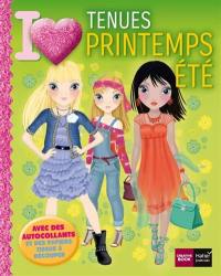 I love tenues printemps-été : avec des autocollants et des papiers tissus à découper