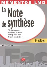 Note de synthèse