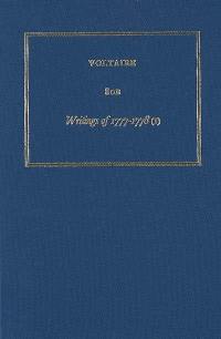 Les oeuvres complètes de Voltaire. Vol. 80B. Writings of 1777-1778