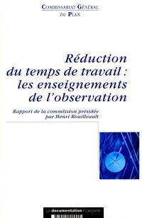 Réduction du temps de travail : les enseignements de l'observation