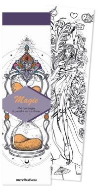 Magie : marque-pages à peindre ou à colorier