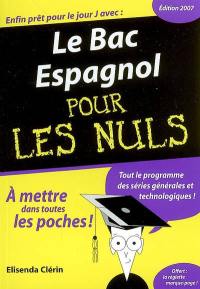 Le bac espagnol pour les nuls