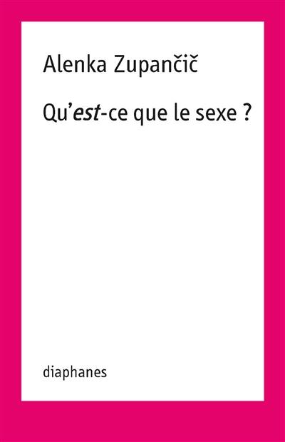 Qu'est-ce que le sexe ?