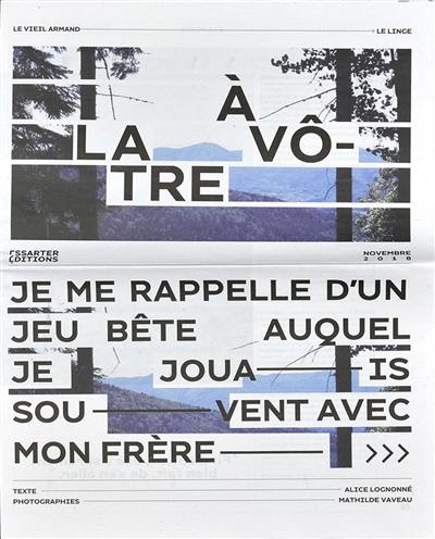 A la vôtre : Le Vieil Armand-Le Linge : je me rappelle d'un jeu bête auquel je jouais souvent avec mon frère